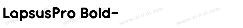 LapsusPro Bold字体转换